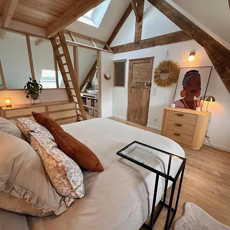 Duplex Cosy Et Boheme Avec Parking Proche Calais Apartment